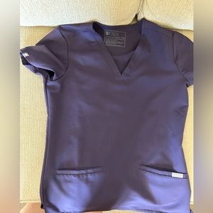 Womens scrubs figs set purple shadow